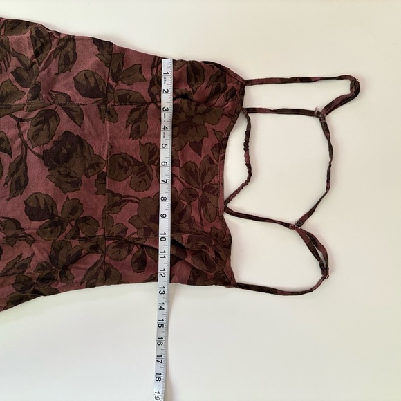 Free People Pink and Olive Mini Dress - Picture 12 of 13